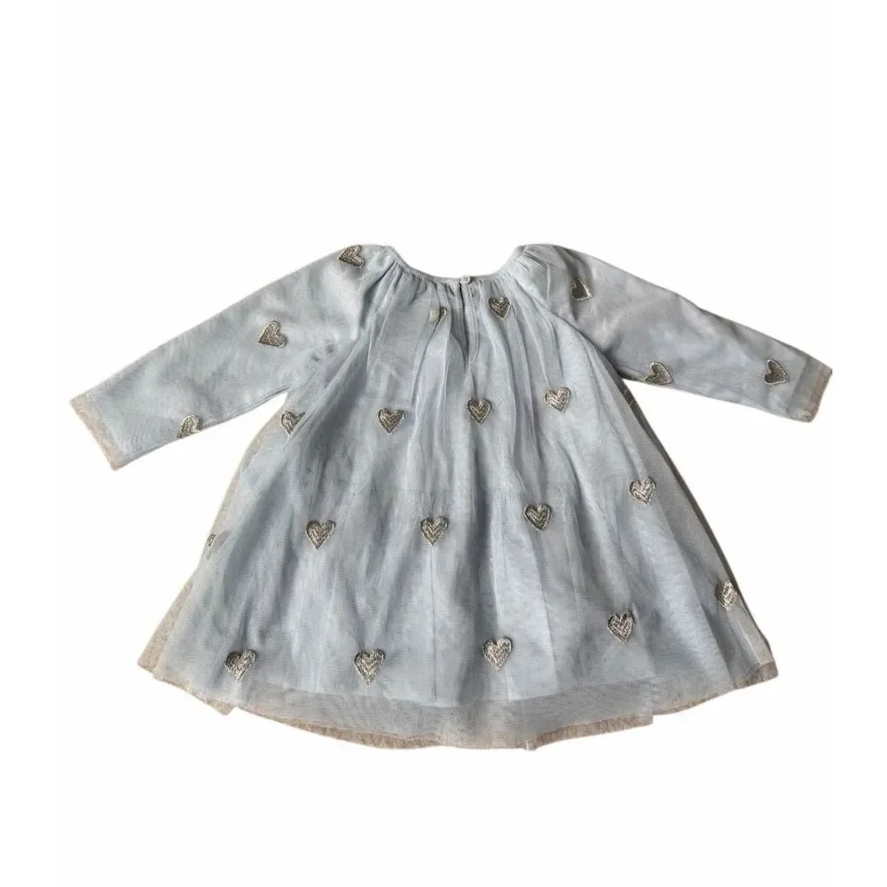 NEW Stella McCartney Kids Hear Blue‎ Dress 9 months